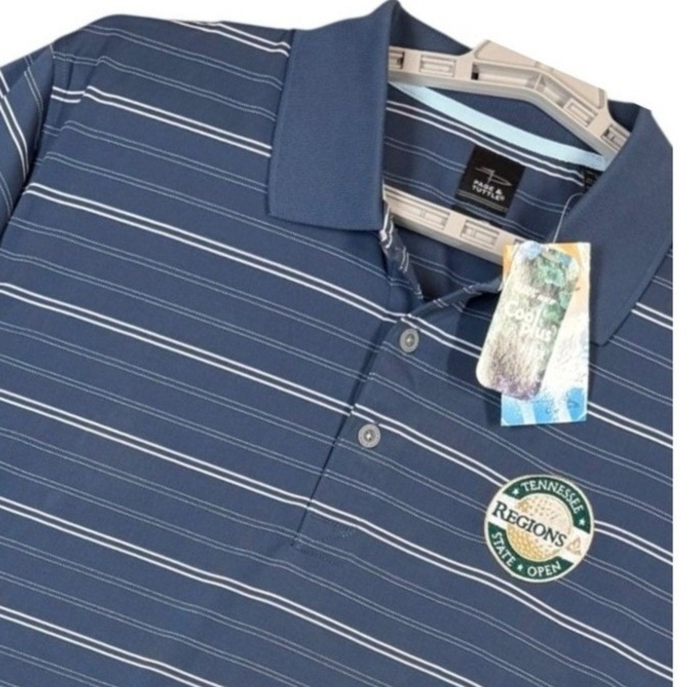 Page & Tuttle Golf Polo Shirt Mens XL Moisture Wicking Embrodered Cool Stretch